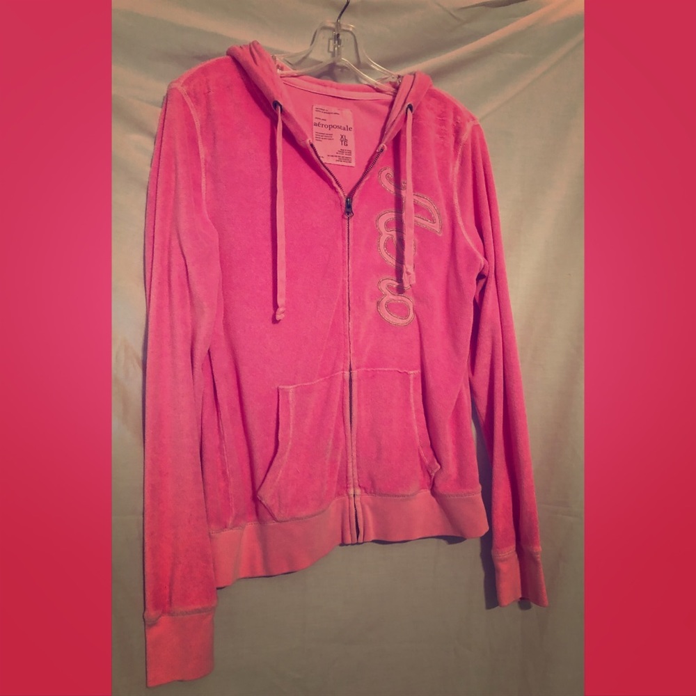 ❄️❄️Aeropostale Women’s Terrycloth Zip Up Hoodie